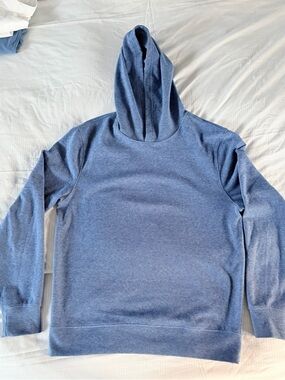 J. Crew Light Blue Hooded Sweatshirt  Medium
